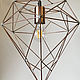 Light copper 'Drop' lamp in loft style. Ceiling and pendant lights. tiffanarium (Tiffanarium). My Livemaster. Фото №4