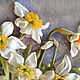 The picture is embroidered with ribbons 'My favorite daffodils'. Pictures. Gallery NS. Online shopping on My Livemaster.  Фото №2