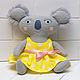 Soft toy Koala baby girl's dress, Stuffed Toys, St. Petersburg,  Фото №1