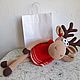 Order Large (50 cm) Striped Deer (Moose). GALAtoys. Livemaster. . Stuffed Toys Фото №3