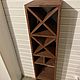 Wine rack with crosses. Shelving. Color Wood. My Livemaster. Фото №4