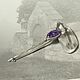 Brooch-pin: ' Scotland' pin brooch with charoite, Brooches, Moscow,  Фото №1