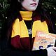 Scarf Harry Potter Gryffindor knit scarf Harry Potter. Scarves. HappyFingers Movie store (happyfingers). Online shopping on My Livemaster.  Фото №2