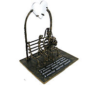 Подарки к праздникам handmade. Livemaster - original item Figurine: Steel wedding. Handmade.