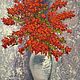 Интерьерная картина с цветами в вазе маслом на холсте, Картины, Москва,  Фото №1