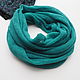 Snood scarf knitted women's kid mohair in two turns green scarf. Snudy1. Scarfland. Online shopping on My Livemaster.  Фото №2