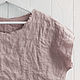 Order Beige blouse made of 100% linen. etnoart. Livemaster. . Blouses Фото №3