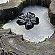  Черный цветок, Брошь-булавка, Санкт-Петербург,  Фото №1