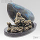 The boar and dogs labradorite bronze gift to the head leader. Figurines. Miner premium - Ltd Moscow (mineralpremium). Online shopping on My Livemaster.  Фото №2