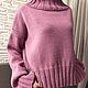 Sweater 'Basic' oversize made of merino yarn. Sweaters. Prettyloops. Интернет-магазин Ярмарка Мастеров.  Фото №2