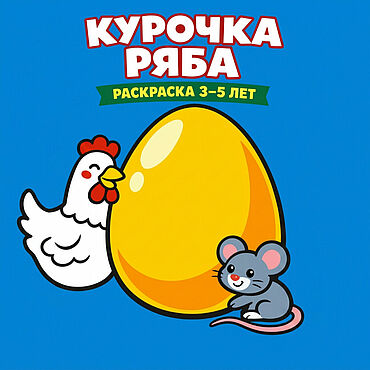 Материалы для творчества ручной работы. Ярмарка Мастеров - ручная работа Раскраска Курочка Ряба для детей 3–5 лет. 11 иллюстраций. Скачать PDF. Handmade.