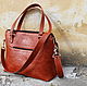 Bag from a genuine leather with reverse applique. Classic Bag. Gelekoka. Handmade leather bags.. Online shopping on My Livemaster.  Фото №2