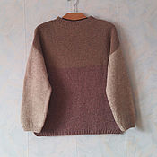 Шелковый вязаный свитер и шапка, Монвизо, 100% шелк, Италия, бохо