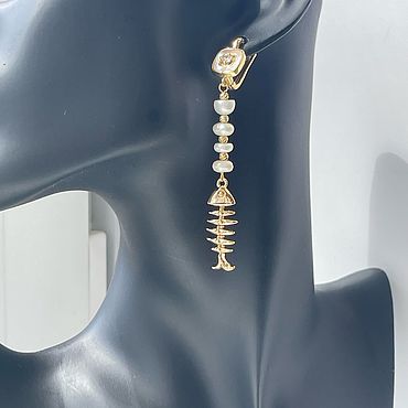Украшения ручной работы. Ярмарка Мастеров - ручная работа Серьги «рыбки». Handmade.