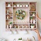 Для дома и интерьера handmade. Livemaster - original item Decorative wall shelf with filling. Handmade.