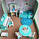 Кукольный домик в чемодане Бирюзовая комната, Кукольные домики, Копейск,  Фото №1