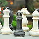 Chess Pieces Concrete 6pcs Set White or Black, Figurines, Azov,  Фото №1