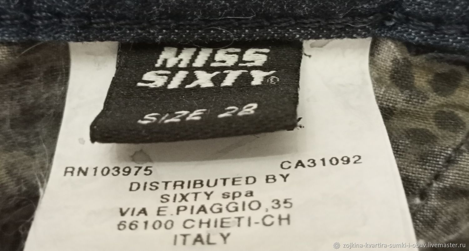 Винтаж: ДЖИНСЫ галифе Miss Sixty 