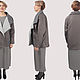Jacket gray short under the belt plus size oversize. Outerwear Jackets. Yana Levashova Fashion. My Livemaster. Фото №6