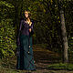 Elven Dress «Nelphie» Long Fantasy Linen Hooded Elvish Dress. Cosplay costumes. mongolia. Ярмарка Мастеров.  Фото №4