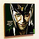 Painting Pop Art Loki Marvel, Pictures, Moscow,  Фото №1