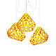 Triple chandelier ZAHA LIGHT yellow, Chandeliers, St. Petersburg,  Фото №1