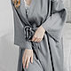 Lula robe made of tencel lyocella grey. Robes. Delicate Clothing Store (Daria). My Livemaster. Фото №5