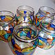  glass 5 pieces. stained glass, Candlesticks, Moscow,  Фото №1