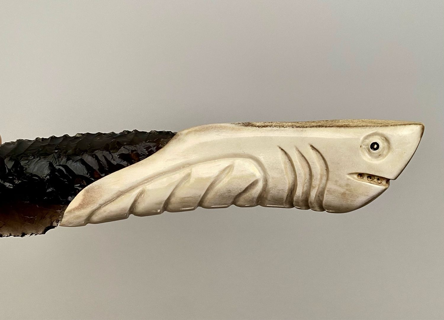 Нож обсидиановый «Мегалодон» купить в интернет-магазине Ярмарка ...