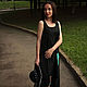 Linen Dress «Noir». Dresses. mongolia. My Livemaster. Фото №5