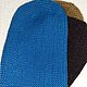 Hat, knitted beanie blue. Caps. HOBBIMANIYA. My Livemaster. Фото №4