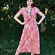 dresses: Dress made of wool felted Pink dawn, Dresses, Orel,  Фото №1