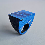 Украшения handmade. Livemaster - original item Large square ring made of wood. Handmade.