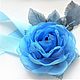 Set 'Blue Rhapsody' Flowers from fabric. Tiaras. cbzybt. My Livemaster. Фото №6