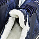 Sneakers made of ostrich calf leather, in blue, with fur. Sneakers. SHOES&BAGS. My Livemaster. Фото №4