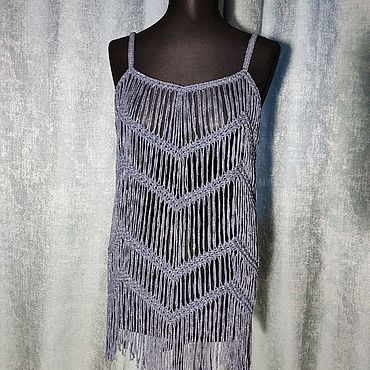 Одежда ручной работы. Ярмарка Мастеров - ручная работа Платье макраме. Handmade.
