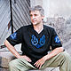 Рубаха льняная с вышивкой Волки, Народные рубахи, Санкт-Петербург,  Фото №1