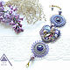 Браслет "The Little Mermaid-2" фиолетовый сиреневый лиловый. Браслет из бусин. Lora Vi Bead Jewelry. Интернет-магазин Ярмарка Мастеров.  Фото №2