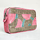 Cosmetic bag made of beige and pink PU Leather, Beauticians, Moscow,  Фото №1