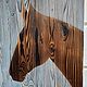 Панно деревянное лошадь, Панно, Санкт-Петербург,  Фото №1