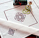 Tablecloth linen hemstitch white embroidery 5 Kuban, Tablecloths, Krasnodar,  Фото №1