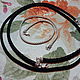 3 mm silk light cord with lock in 925 silver. Chokers. marusjy. My Livemaster. Фото №5