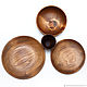 Обеденный деревянный набор из пихты (3 тарелки и стакан). TN33. Тарелки. ART OF SIBERIA. Ярмарка Мастеров.  Фото №5