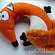 fox cushion, pillow, handmade, pillow headrest, gift, pillow gift, handmade gift, handiwork, pillow to buy, buy, buy the fox, the fox gift
