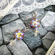 Earrings with pearls and rhinestones white Sparkle. Earrings. Juliya Laborera. My Livemaster. Фото №9