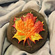 Soap Maple leaf souvenir interior autumn gift. Soap. Edenicsoap - soap candles sachets. My Livemaster. Фото №4