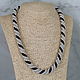 Necklace made of beads and beads 'Black and white'. Necklace. Magic box. My Livemaster. Фото №6