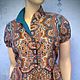 Dress 'Eastern journey' ( blue-brown), Dresses, Moscow,  Фото №1