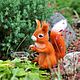 Felted toy squirrel Anfisa. Felted Toy. Felt toy fromKristina Antropova. My Livemaster. Фото №5