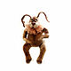 Rabbit, hare toy made of fur 55cm. Stuffed Toys. Dolls Elena Mukhina. My Livemaster. Фото №5